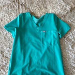 Figs Surgical Green Catarina scrub top